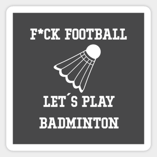 Badminton, white Sticker